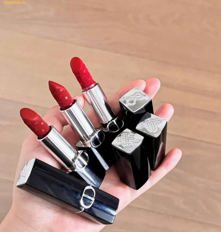 Son Dior Rouge Dior Couture Lipstick Velvet Limited Edition New Years 2026 Màu 806 Red Luck Đỏ Nâu Gạch