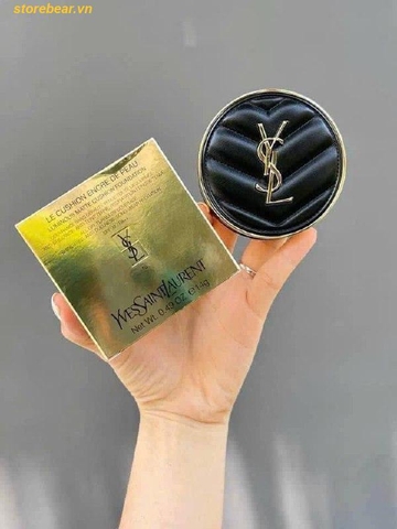 Phấn Nước Cushion YSL Le Cushion Encre de Peau Luminous Matte - Vỏ Da Đen Tone 20