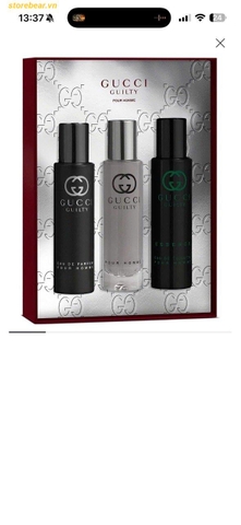 Set nước hoa nam GUCCI GUILTY 3 chai x 15ml