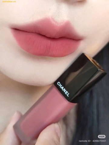 Son Kem Chanel Rouge Allure Liquid Velvet 242 Saisissante Màu Hồng Đất