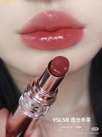 Son Dưỡng YSL Loveshine Candy Glow 5B Nude Crush Đỏ Hồng Đất