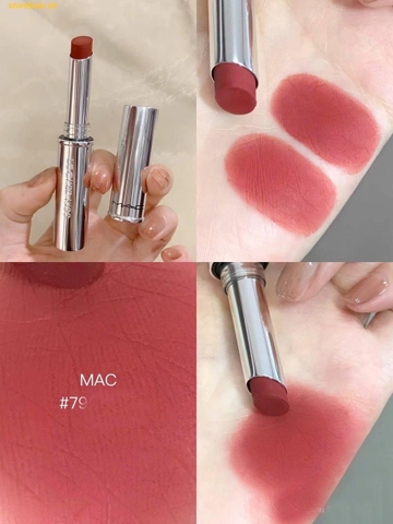 Son MAC Locked Kiss 24h Lipstick 79 Coy Màu Hồng Gỗ