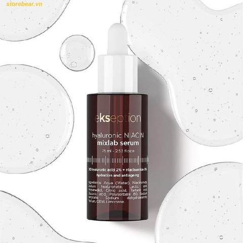 Serum giảm mụn, xóa thâm Ekseption Hyaluronic Niacin 75ml