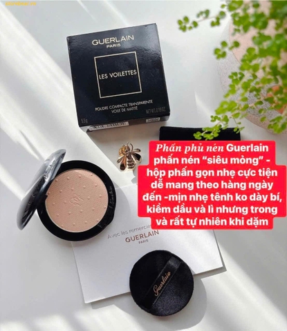 Phấn Phủ Nén GUERLAIN 𝑳𝒆𝒔 𝑽𝒐𝒊𝒍𝒆𝒕𝒕𝒆𝒔 𝑻𝒓𝒂𝒏𝒔𝒍𝒖𝒄𝒆𝒏𝒕 𝑪𝒐𝒎𝒑𝒂𝒄𝒕 𝑷𝒐𝒘𝒅𝒆𝒓 - TONE FAIR