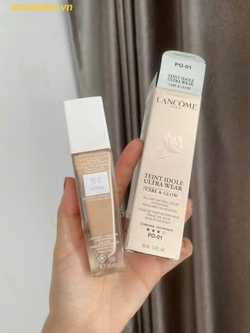 Kem nền 𝐋𝐀𝐍𝐂𝐎𝐌𝐄 𝐓𝐞𝐢𝐧𝐭 𝐈𝐝𝐨𝐥𝐞 𝐔𝐥𝐭𝐫𝐚 𝐖𝐞𝐚𝐫 𝐂𝐚𝐫𝐞 & 𝐆𝐥𝐨𝐰 𝐒𝐞𝐫𝐮𝐦 𝐅𝐨𝐮𝐧𝐝𝐚𝐭𝐢𝐨𝐧 tone PO-01