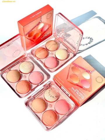 Phấn Bắt Sáng Hight Ligth EPHORA COLLECTTION Colorful Face Palette Màu 01 Light to Medium