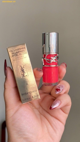 Son Dưỡng YSL Loveshine Plumping Lip Oil Gloss 09 Cherry Flash - Fullbox 6ml
