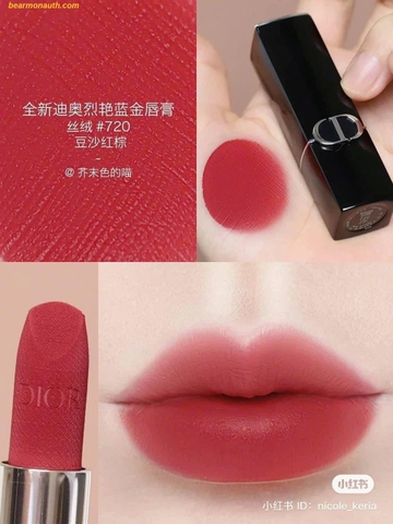 Son Dior Velvet 720 Icóne - Màu hồng nâu