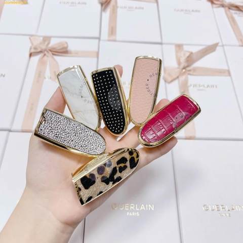 Vỏ Son Guerlain Rouge G Lips Case Le Strasse Đính Đá Viền Vàng