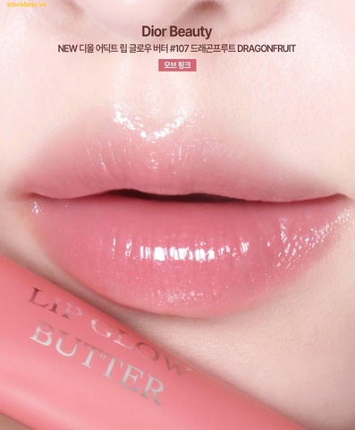 Son Dưỡng Dior Addict Lip Glow Butter 107 Dragonfruit Màu Hồng Hoa - Fullbox
