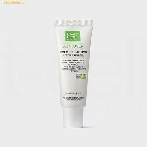 Kem Dưỡng Giảm Nhờn, Mụn & Se Lỗ Chân Lông - MartiDerm Acniover Active Cremigel 40ml