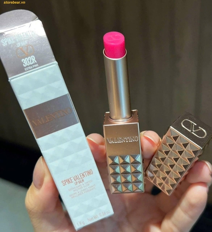 Son Dưỡng Valentino Spike Disco Balm 302R Extra Pink Màu Hồng Tươi
