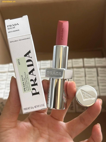 Son Dưỡng Prada Optimizing Care Lip Balm U013 Guava Màu Hồng Cam Đất