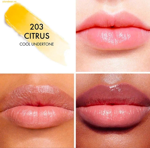 Son Dưỡng Dior Addict Lip Glow 203 Citrus Màu Hồng Nhạt - Mẫu mới 2025