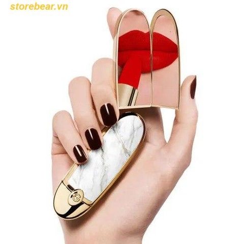 Vỏ Son Guerlain Rouge G Lipstick Case Le Marbre Màu Trắng Vàng