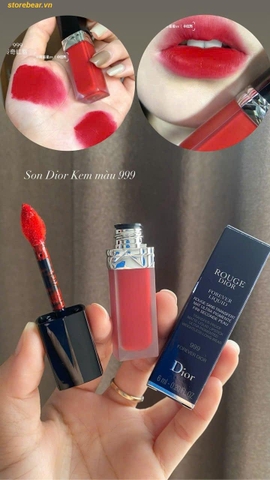 Son Kem Dior Rouge Forever Liquid 999 Forever Dior - Màu Đỏ Tươi