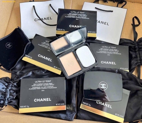 PHẤN NÉN CHANEL LE TEINT ULTRA TONE B10 TRẮNG SÁNG