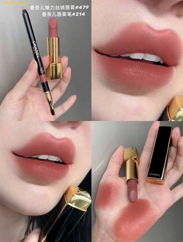 Set 2 son Chanel Rouge Allure Velvet 479 và 479