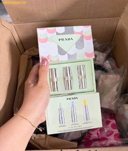 Set Son Prada Hydrating Mini Lip Balm Trio Gift Set