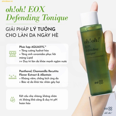 Nước Cân Bằng, Làm Sạch Và Chống Oxy Hóa oh!oh! EOX Defending Tonique 150ml