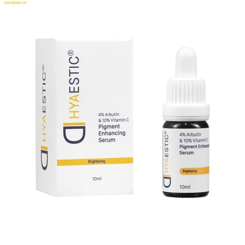 Tinh chất hỗ trợ trị nám và trẻ hóa làn da chuyên sâu Hyaestic Pigment Enhancing Serum 4% Arbutin & 10% Vitamin C - Fullbox 10ml