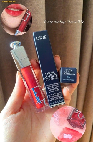 Son Dưỡng Dior Addict Lip Maximizer 037 Intense Rose Màu Hồng Cam San Hô - Fullbox