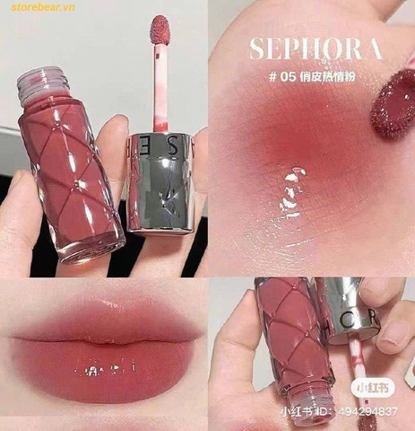 Son Dưỡng Sephora Outrageous Plumping Lip Gloss - Màu 05 Hồng Dâu