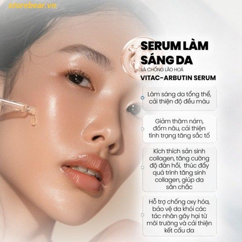 Serum sáng da chống lão hóa VitaC-Arbutin Serum – Whitening Advanced Formula 30ml