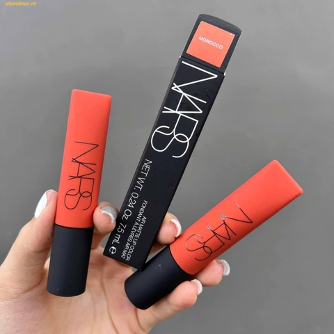 Son Kem Nars Air Matte Lip Color Morocco Màu Cam Đất