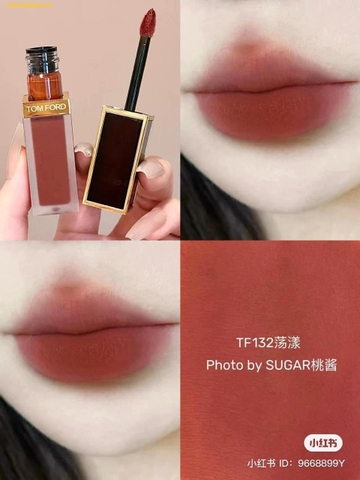 Son Kem Tom Ford Liquid Lip Luxe Matte 132 Heat Wave – Màu Đỏ Nâu Đất