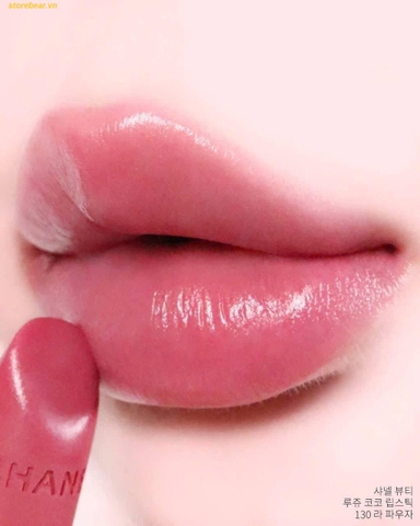 Son Chanel Rouge Coco Longwear Satin Lipstick 130 La Pausa Màu Hồng Tươi