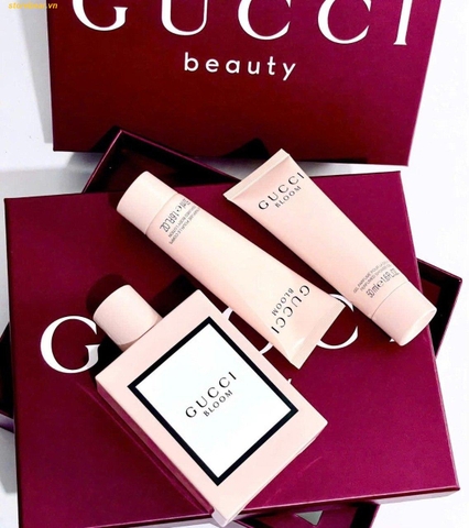 Set Nước Hoa GUCCI Bloom EDP (Nước hoa, sữa tắm, lotion)