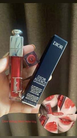 Son dưỡng Dior Maximizer 024 - Đỏ Cam - Fullbox