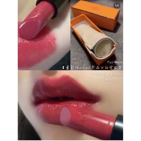 Son Hermes Màu 59 Rose Dakar Satin - Hồng Dâu Fullbox