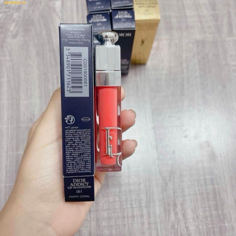Son Dưỡng Dior Addict Lip Maximizer 061 Poppy Coral Cam Đào Fullbox