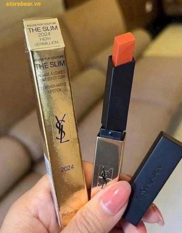 Son YSL Rouge Pur Couture The Slim 2024 Fiery Vermillion - Fullbox