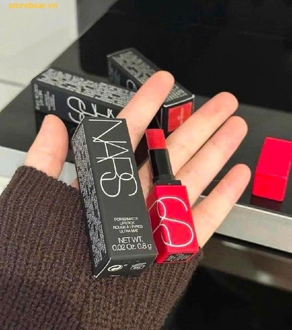Son NARS Audacious Lipstick - Màu Dragon Girl Đỏ Ruby (Size Mini)