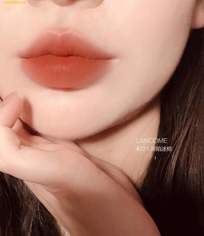 Son Lancôme L'absolu Rouge 221 Dramatised Nude Màu Đỏ Nâu