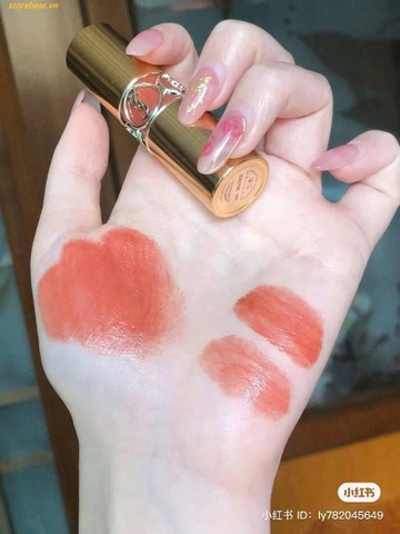 Son YSL Volupte Shine 151 - Màu Cam Nude - Fullsize Fullbox