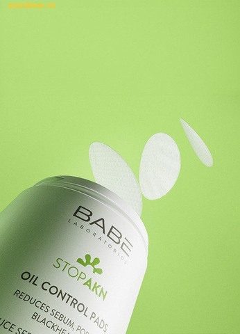 Miếng Pad BABE STOP AKN OIL CONTROL PADS kiểm soát dầu, giảm mụn, cho làn da sạch (60 miếng x 1 hộp)