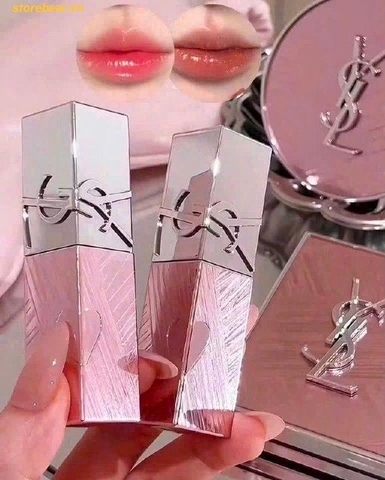 Son Dưỡng YSL The Inks Vinyl Cream Limited 610 Nude Champion Màu Cam Nude