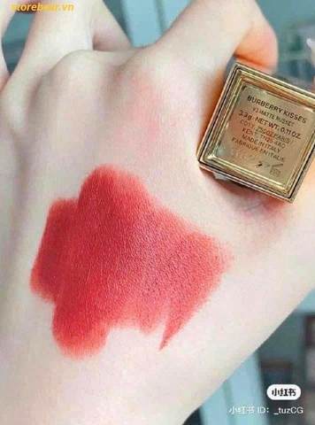 Son Burberry Kisses Matte Lip Colour – 93 Russet - Đỏ Nâu Trầm (Size Mini)