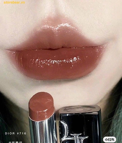 Son Dior Addict Refillable Hydrating Shine Lipstick 716 Cannage Nâu Cam