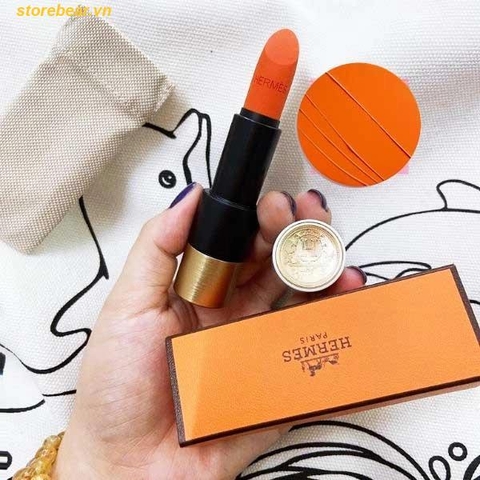 Son Hermès 𝐌𝐚𝐭𝐭𝐞 𝟑𝟑 𝐎𝐫𝐚𝐧𝐠𝐞 𝐁𝐨𝐢𝐭𝐞 Màu Cam tươi