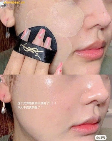 Phấn Nước Cushion YSL Le Cushion Encre de Peau Luminous Matte - Vỏ Da Đen Tone 20