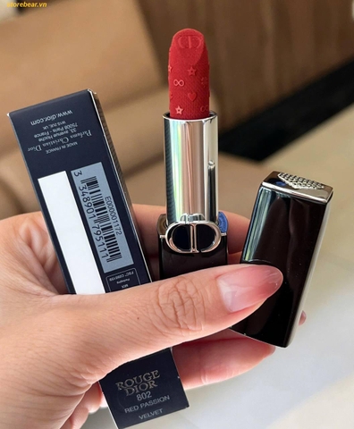 Son Dior Rouge Velvet Limited Edition New Years 2026 Dior 802 - Màu Đỏ Gạch