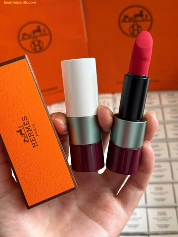 Son Hermes Rouge Matte Lipstick Limited Edition 62 Rouge Feu Màu Đỏ Cam