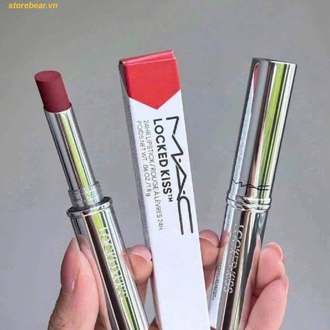 Son MAC Locked Kiss 24h Lipstick 79 Coy Màu Hồng Gỗ