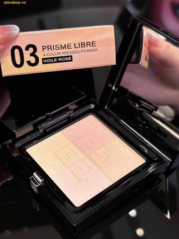 Phấn phủ nén Givenchy Prisme Libre 4-Color Pressed Powder Tone 03 Voile Rosé
