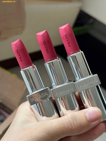 Son Prada Monochrome Soft Matte Lipstick P157 Pourpre Màu Hồng Đào
